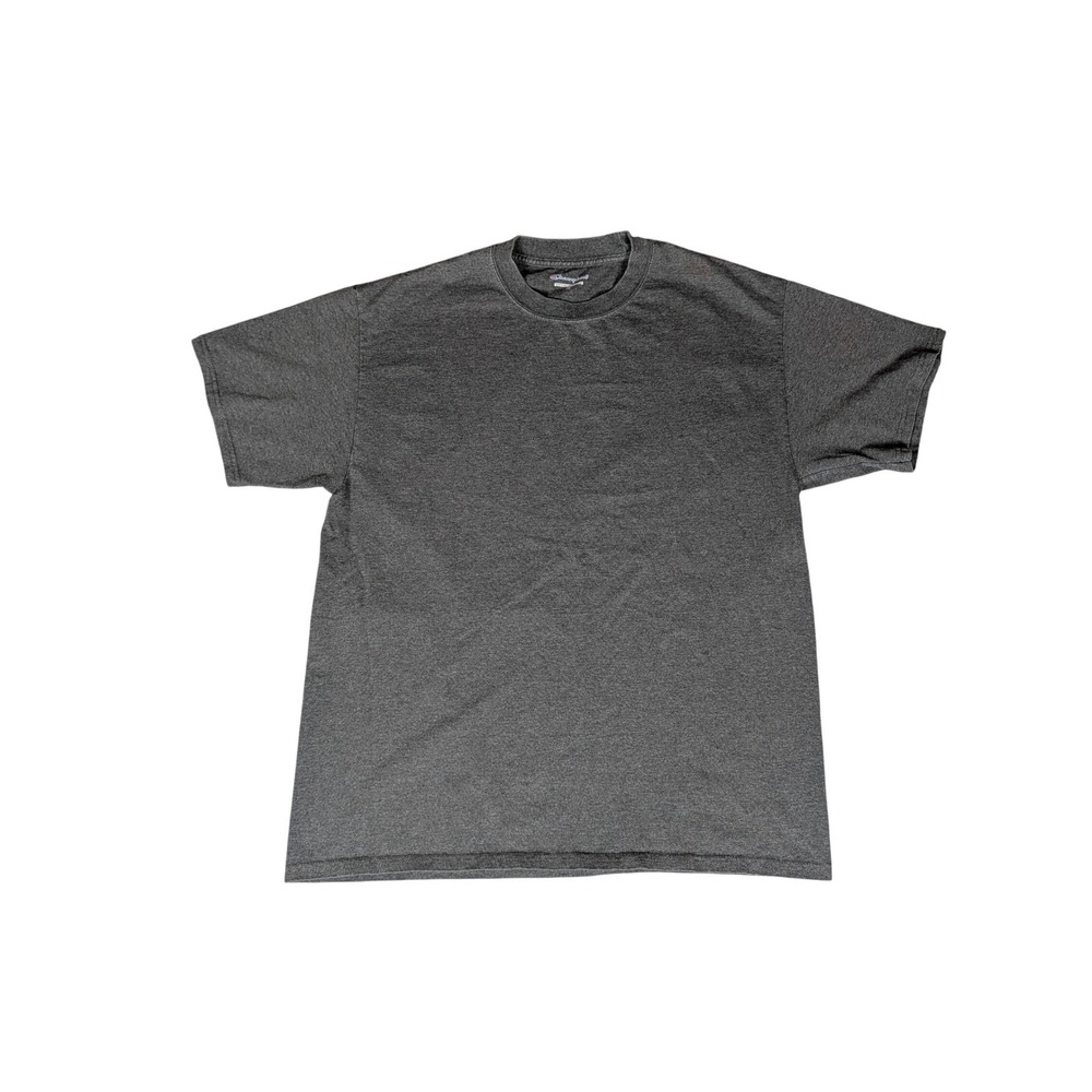 Champion Men's Charcoal Heather T-Shirt Classic Crew Neck Short Sleeve Basic Tee - Picture 1 of 7